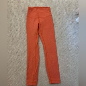 Orange Patterened lululemon leggings